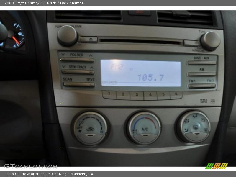 Black / Dark Charcoal 2008 Toyota Camry SE