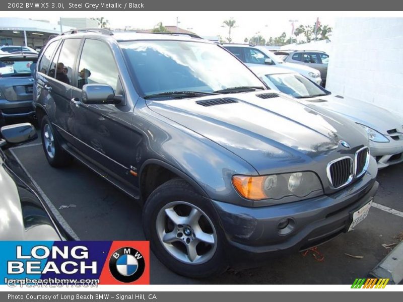 Steel Grey Metallic / Black 2002 BMW X5 3.0i
