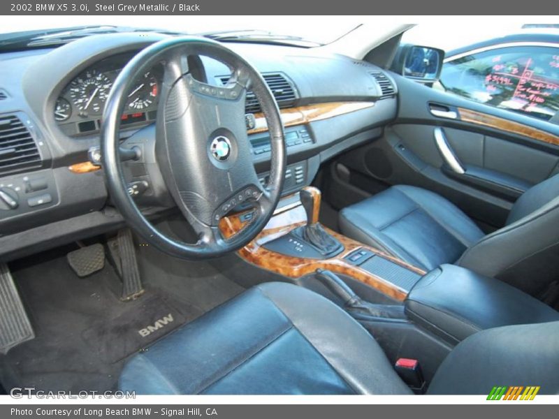Steel Grey Metallic / Black 2002 BMW X5 3.0i