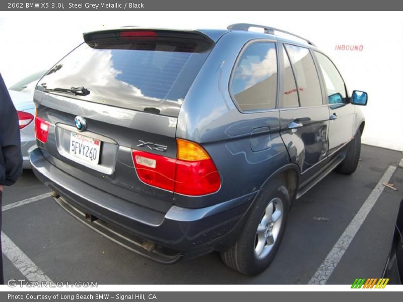 Steel Grey Metallic / Black 2002 BMW X5 3.0i