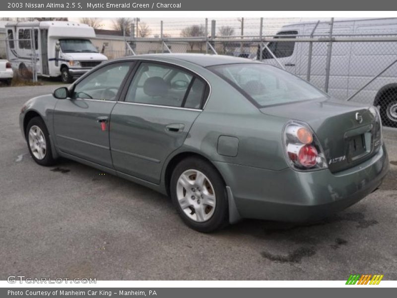 Mystic Emerald Green / Charcoal 2003 Nissan Altima 2.5 S