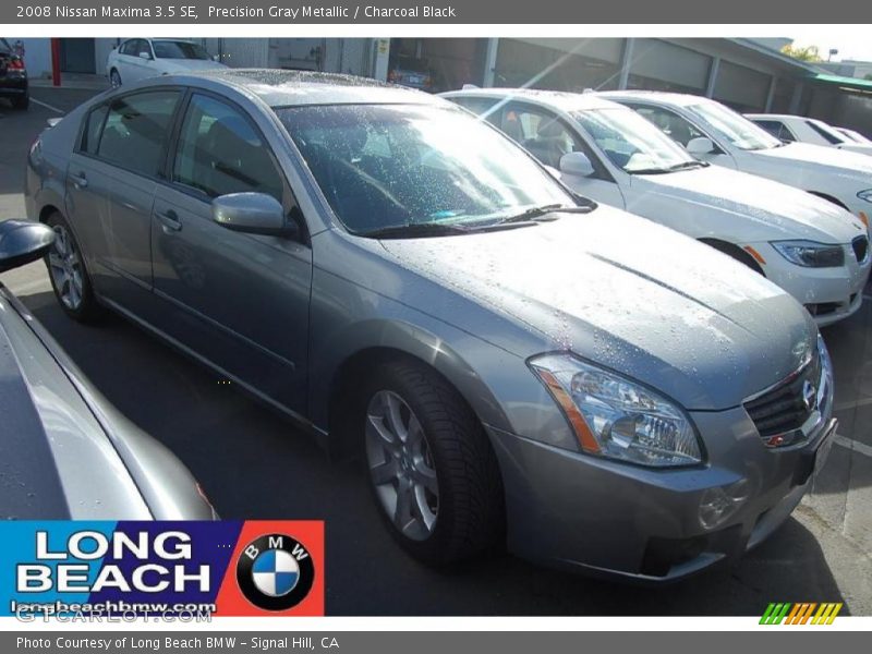 Precision Gray Metallic / Charcoal Black 2008 Nissan Maxima 3.5 SE