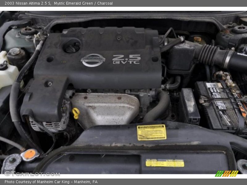 Mystic Emerald Green / Charcoal 2003 Nissan Altima 2.5 S