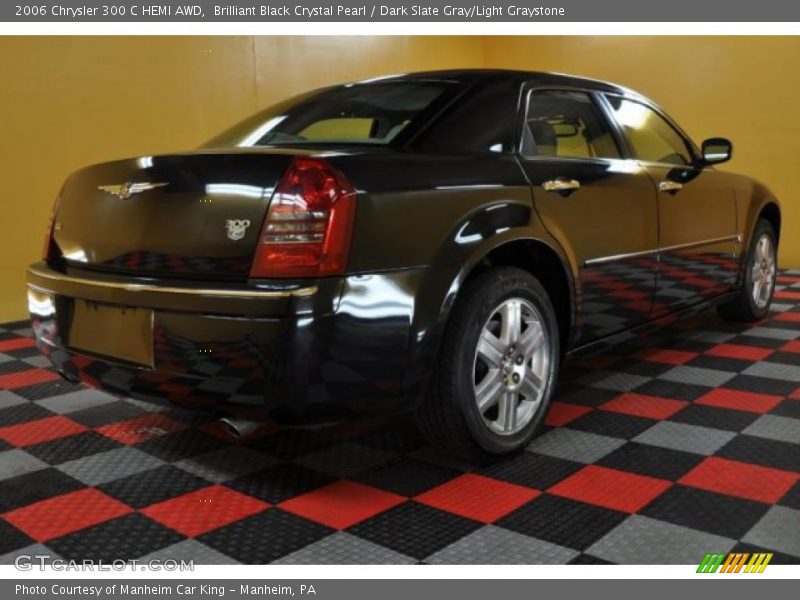 Brilliant Black Crystal Pearl / Dark Slate Gray/Light Graystone 2006 Chrysler 300 C HEMI AWD