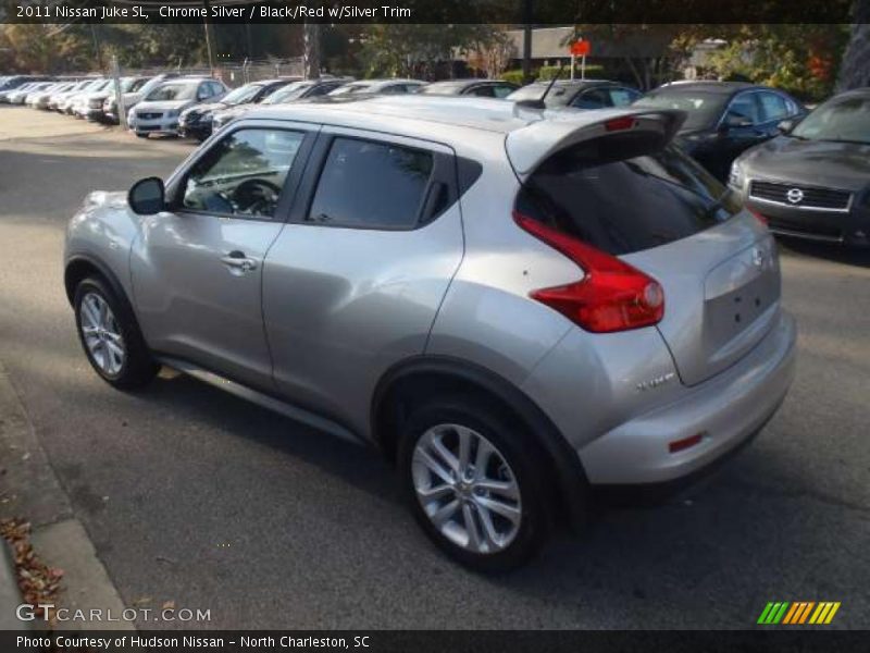 Chrome Silver / Black/Red w/Silver Trim 2011 Nissan Juke SL