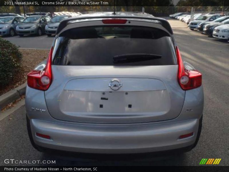 Chrome Silver / Black/Red w/Silver Trim 2011 Nissan Juke SL