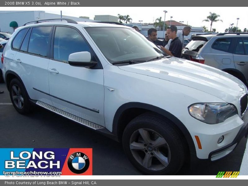 Alpine White / Black 2008 BMW X5 3.0si
