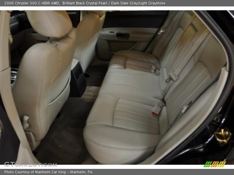 Brilliant Black Crystal Pearl / Dark Slate Gray/Light Graystone 2006 Chrysler 300 C HEMI AWD