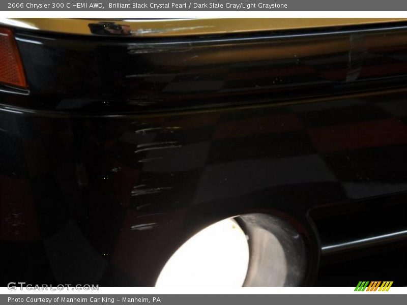 Brilliant Black Crystal Pearl / Dark Slate Gray/Light Graystone 2006 Chrysler 300 C HEMI AWD