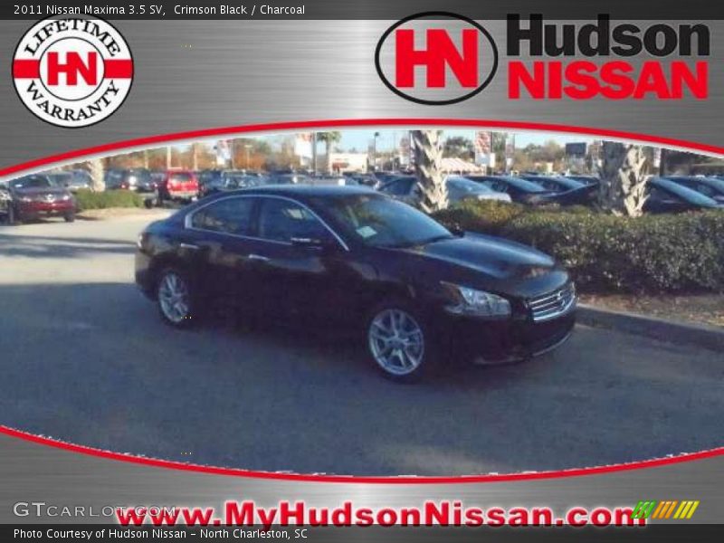 Crimson Black / Charcoal 2011 Nissan Maxima 3.5 SV
