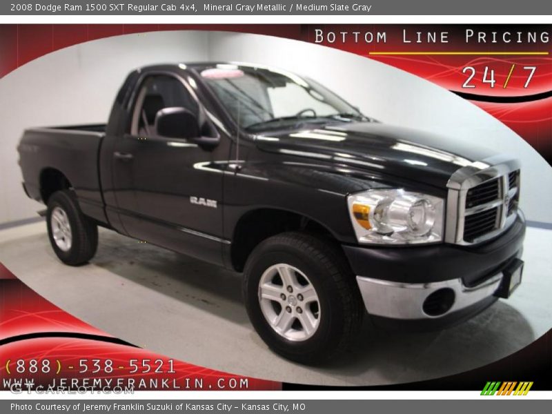 Mineral Gray Metallic / Medium Slate Gray 2008 Dodge Ram 1500 SXT Regular Cab 4x4