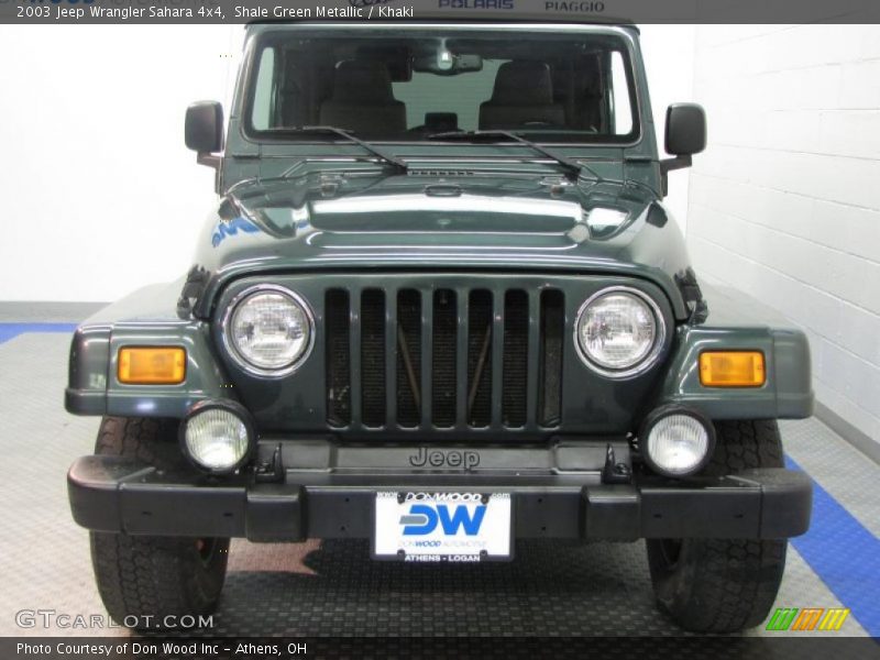 Shale Green Metallic / Khaki 2003 Jeep Wrangler Sahara 4x4