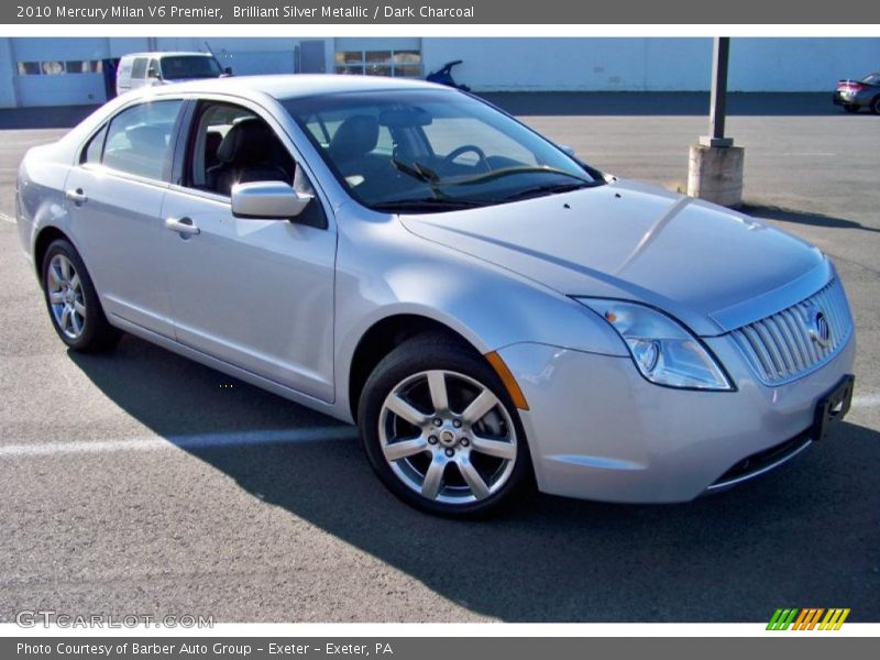 Brilliant Silver Metallic / Dark Charcoal 2010 Mercury Milan V6 Premier