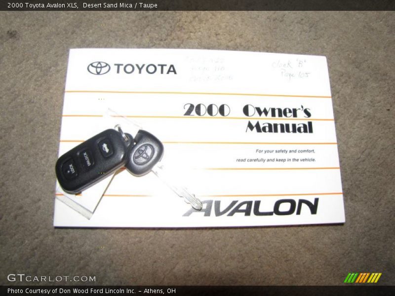 Desert Sand Mica / Taupe 2000 Toyota Avalon XLS