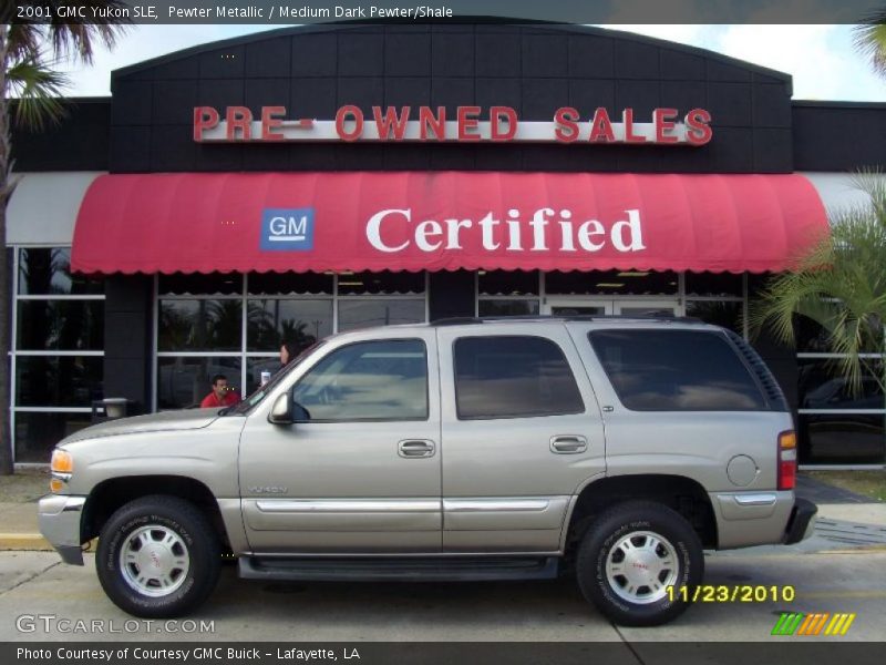 Pewter Metallic / Medium Dark Pewter/Shale 2001 GMC Yukon SLE