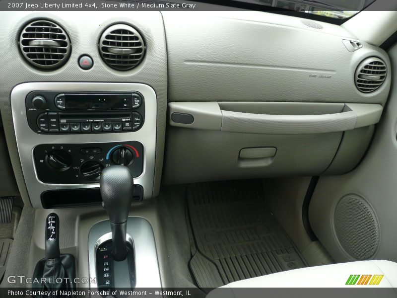 Stone White / Medium Slate Gray 2007 Jeep Liberty Limited 4x4