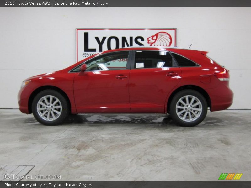 Barcelona Red Metallic / Ivory 2010 Toyota Venza AWD