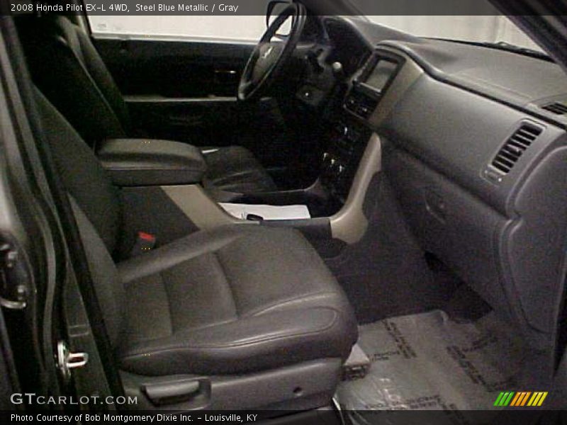 Steel Blue Metallic / Gray 2008 Honda Pilot EX-L 4WD