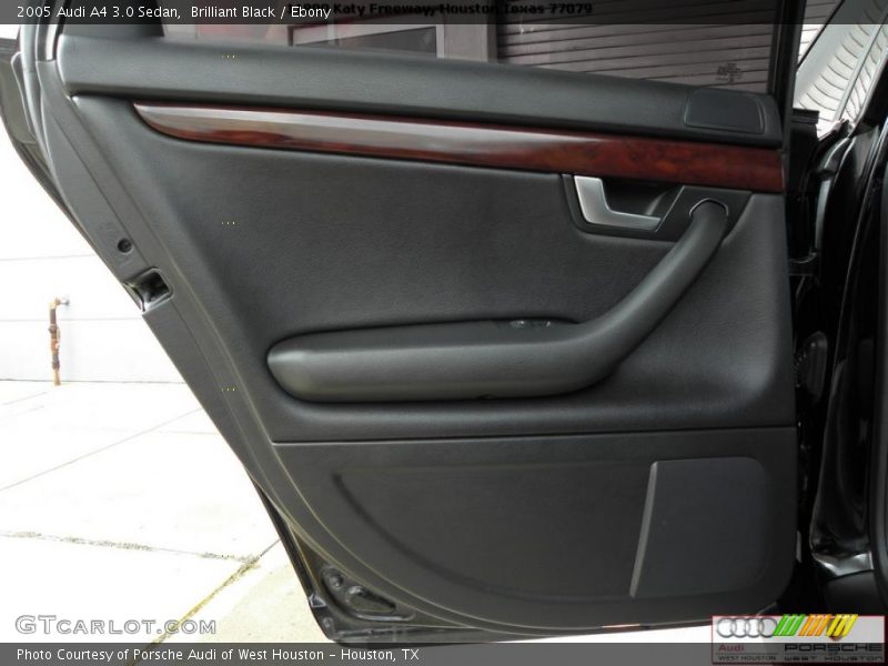 Brilliant Black / Ebony 2005 Audi A4 3.0 Sedan