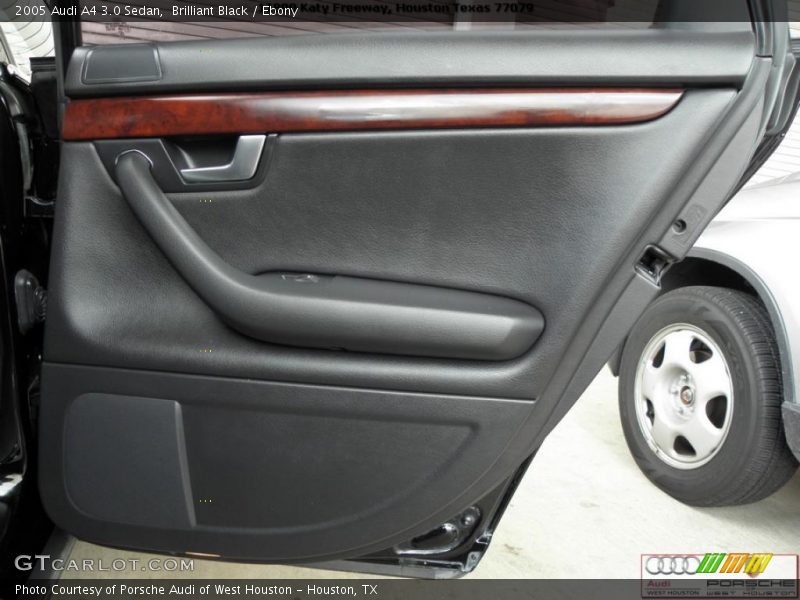 Brilliant Black / Ebony 2005 Audi A4 3.0 Sedan