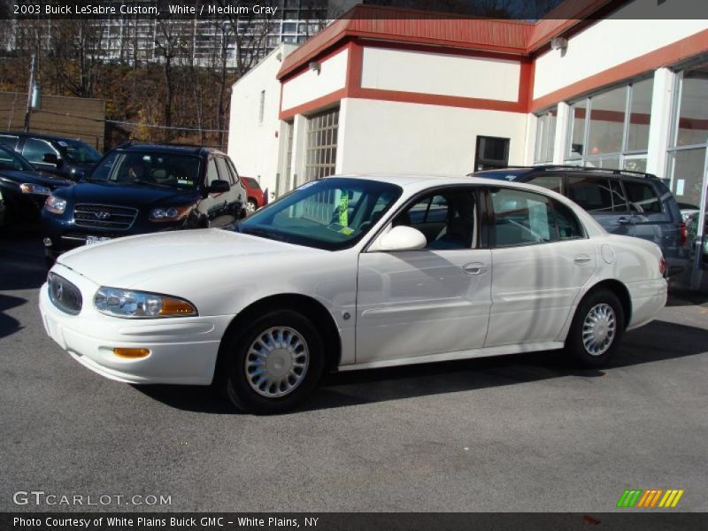 White / Medium Gray 2003 Buick LeSabre Custom