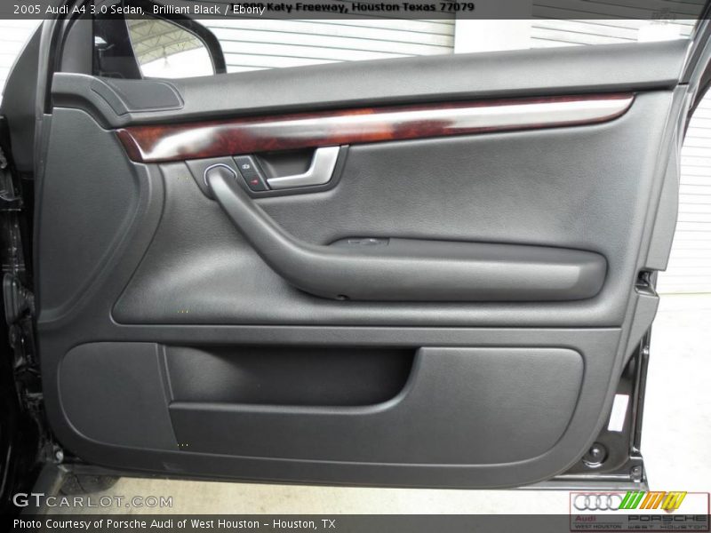 Brilliant Black / Ebony 2005 Audi A4 3.0 Sedan