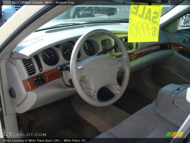White / Medium Gray 2003 Buick LeSabre Custom