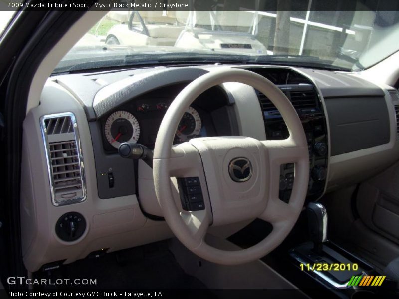 Mystic Black Metallic / Graystone 2009 Mazda Tribute i Sport