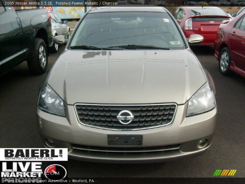 Polished Pewter Metallic / Charcoal 2005 Nissan Altima 3.5 SE