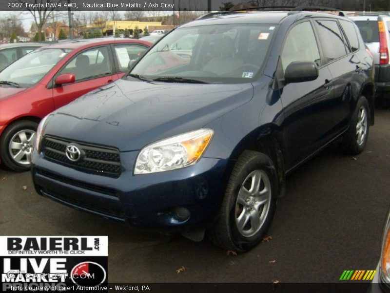 Nautical Blue Metallic / Ash Gray 2007 Toyota RAV4 4WD
