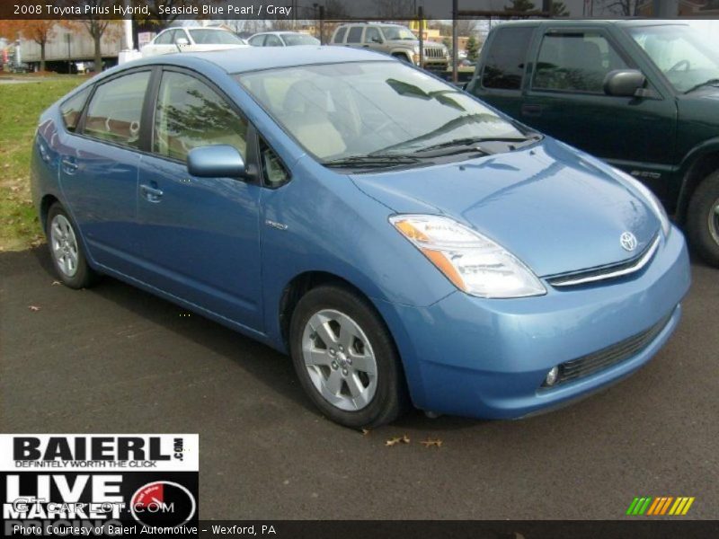 Seaside Blue Pearl / Gray 2008 Toyota Prius Hybrid
