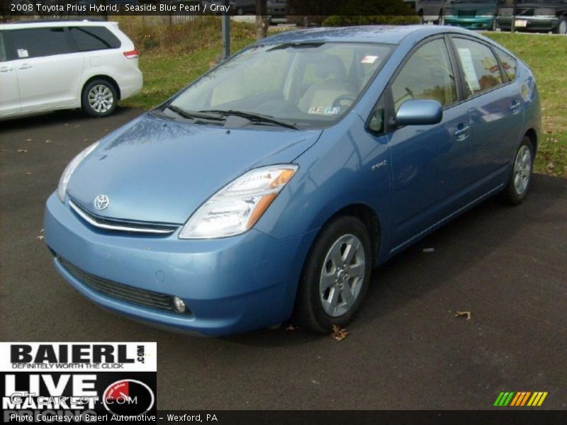 Seaside Blue Pearl / Gray 2008 Toyota Prius Hybrid
