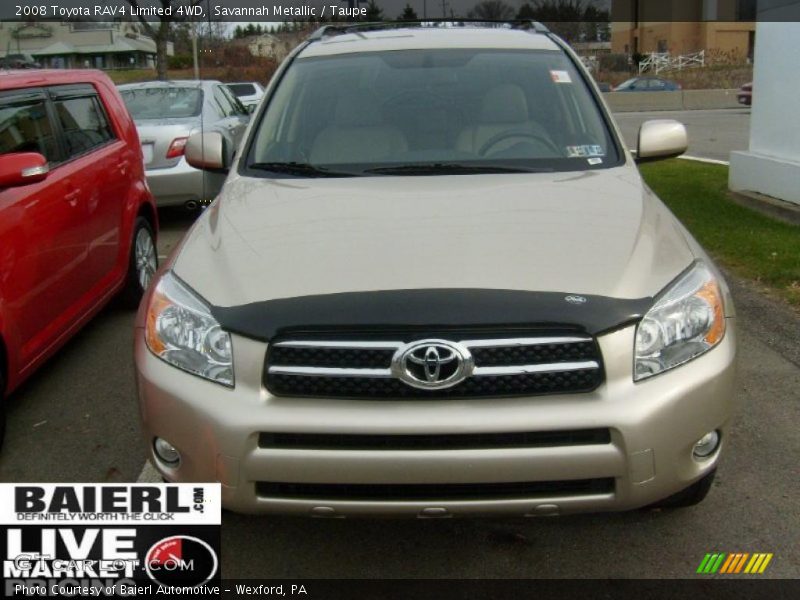 Savannah Metallic / Taupe 2008 Toyota RAV4 Limited 4WD