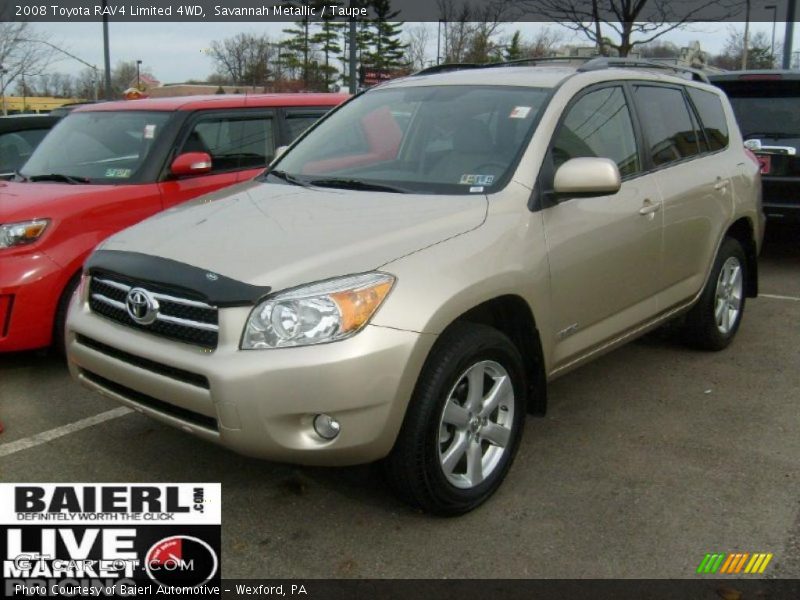Savannah Metallic / Taupe 2008 Toyota RAV4 Limited 4WD