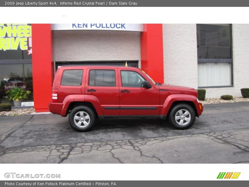 Inferno Red Crystal Pearl / Dark Slate Gray 2009 Jeep Liberty Sport 4x4