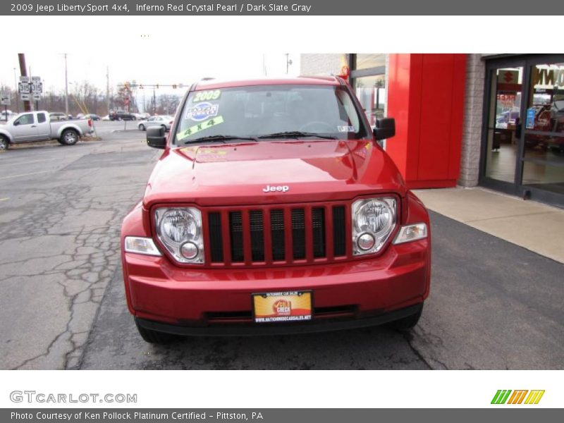 Inferno Red Crystal Pearl / Dark Slate Gray 2009 Jeep Liberty Sport 4x4