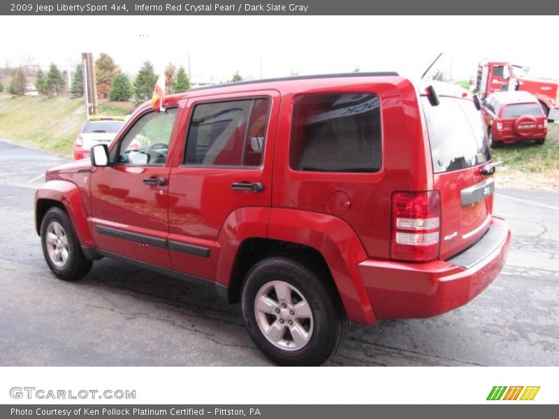 Inferno Red Crystal Pearl / Dark Slate Gray 2009 Jeep Liberty Sport 4x4