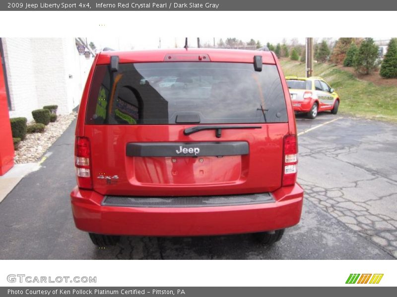 Inferno Red Crystal Pearl / Dark Slate Gray 2009 Jeep Liberty Sport 4x4