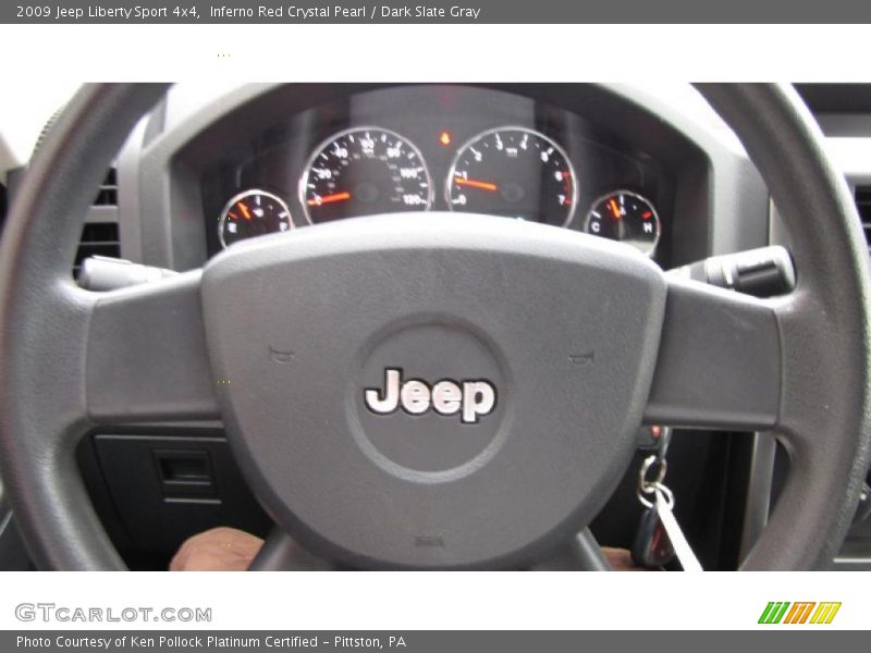 Inferno Red Crystal Pearl / Dark Slate Gray 2009 Jeep Liberty Sport 4x4