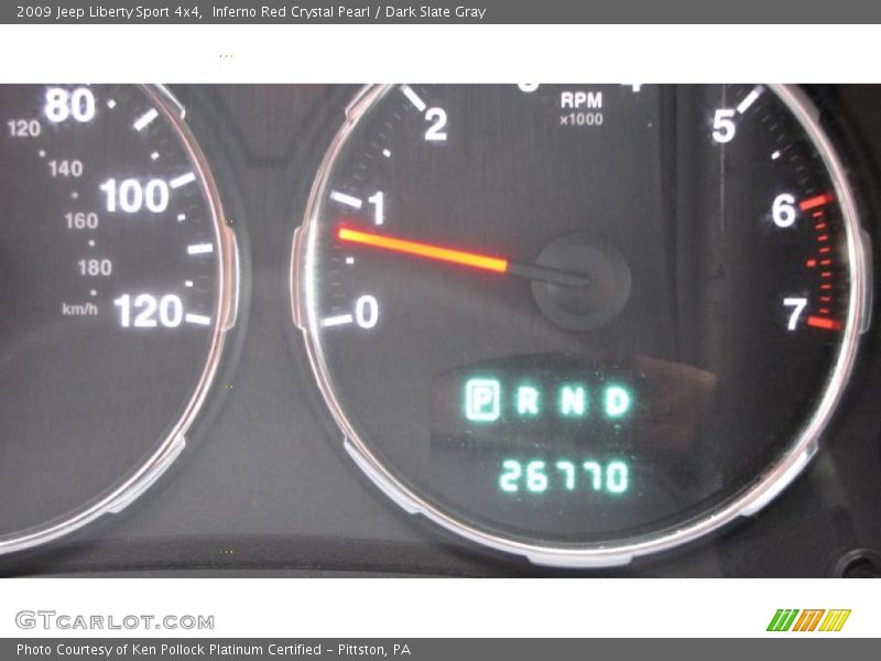 Inferno Red Crystal Pearl / Dark Slate Gray 2009 Jeep Liberty Sport 4x4