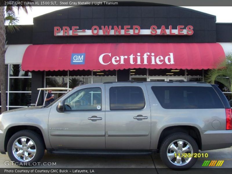 Steel Gray Metallic / Light Titanium 2007 GMC Yukon XL 1500 SLT