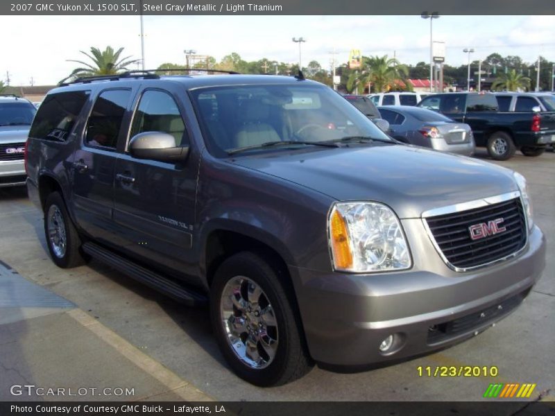 Steel Gray Metallic / Light Titanium 2007 GMC Yukon XL 1500 SLT