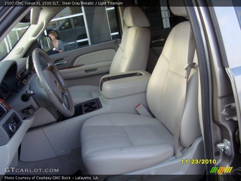 Steel Gray Metallic / Light Titanium 2007 GMC Yukon XL 1500 SLT