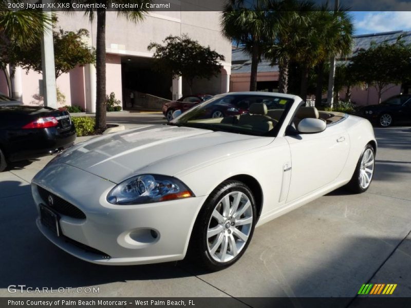 Porcelain / Caramel 2008 Jaguar XK XK8 Convertible
