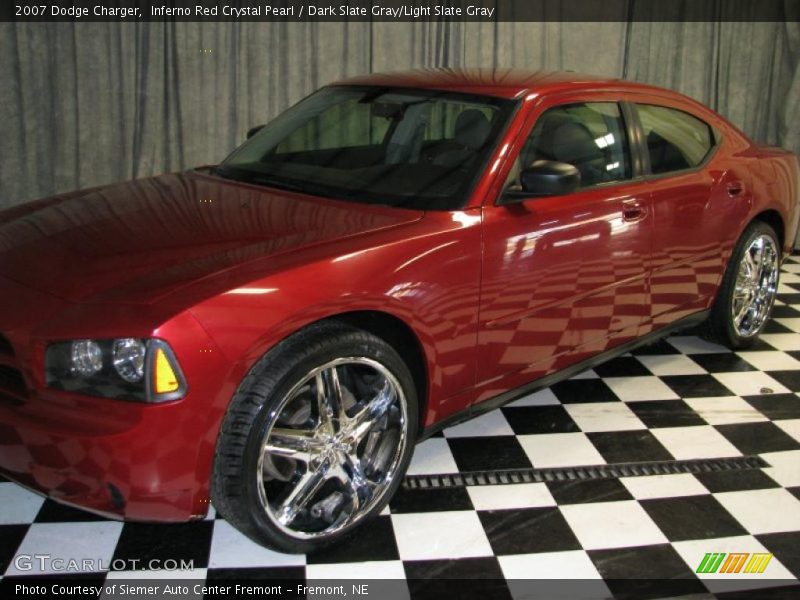Inferno Red Crystal Pearl / Dark Slate Gray/Light Slate Gray 2007 Dodge Charger