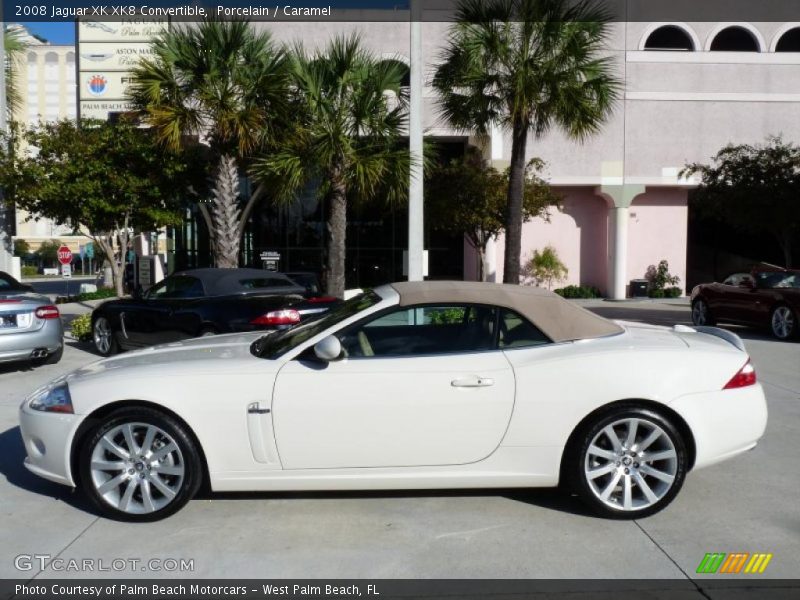 Porcelain / Caramel 2008 Jaguar XK XK8 Convertible