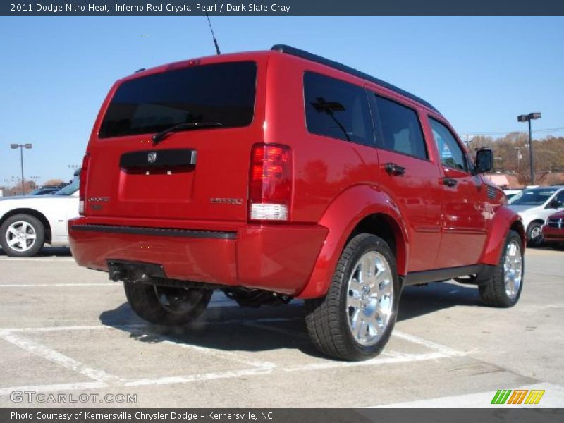 Inferno Red Crystal Pearl / Dark Slate Gray 2011 Dodge Nitro Heat