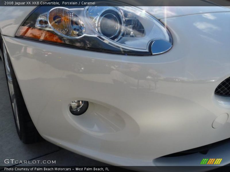 Porcelain / Caramel 2008 Jaguar XK XK8 Convertible