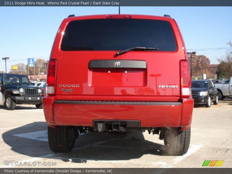 Inferno Red Crystal Pearl / Dark Slate Gray 2011 Dodge Nitro Heat