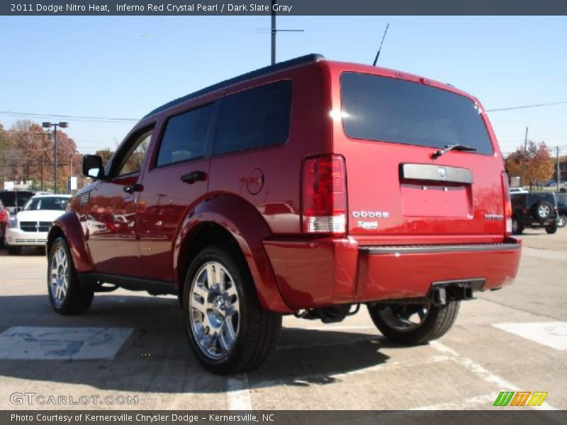 Inferno Red Crystal Pearl / Dark Slate Gray 2011 Dodge Nitro Heat